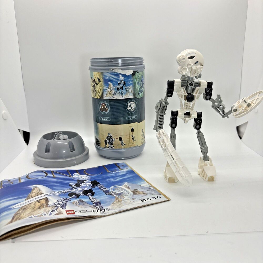 LEGO BIONICLE 8536 Kopaka Toa Mata 2001 Complete Set Canister